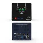 Beelink GS-King X Android BOX with Nas - Showing front I/O and rear I/O along with HDD Enclosure