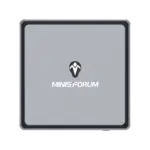 MinisForum EliteMini UM700 - Showing from the top with MINIS FORUM Logo