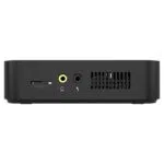 MINISFORUM GK50 Windows Mini PC - Showing from the side with Micro SD Card and Audio Output ports