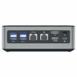 MinisForum HM50 Ryzen Mini PC for Home - Shown from the back