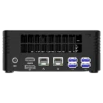 MinisForum EliteMini X500 Windows 10 Mini Computer - Shown from the front back