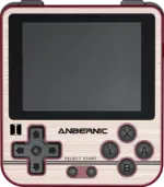 RG280V-GOLD-LISTING-PICTURE-1 ANBERNIC RG280V Gold Retro Gaming Handheld - Showing front Buttons and Display