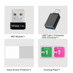 RG351P Advance Pack - Showing Wi-Fi Dongle and USB Converter along with Screen Protector