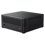 MinisForum EliteMini X400 Ryzen 5 PRO Mini Computer - Showing Power Button and 3.5mm Headphone&Microphone Jack combo