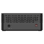 MinisForum EliteMini X400 Ryzen 5 PRO Mini Computer - Showing Power Button and 3.5mm Headphone&Microphone Jack combo