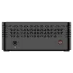 MinisForum EliteMini X400 Ryzen 3 PRO Mini Computer - Showing Power Button and 3.5mm Headphone&Microphone Jack combo
