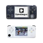 DroiX RS-97 Plus V2 Open Dingux Retro Gaming Console Handheld - Transparent and White
