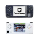 DroiX RS-97 Plus V2 Open Dingux Retro Gaming Console Handheld - Transparent and White