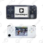 DroiX RS-97 Plus V2 Open Dingux Retro Gaming Console Handheld - Transparent and White