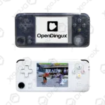 DroiX RS-97 Plus V2 Open Dingux Retro Gaming Console Handheld - Transparent and White