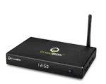 DroidBOX M5 Android Set Top Box front and top view
