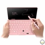 One Netbook Mix 2S Mecow Edition - Front Facing View using the Stylus