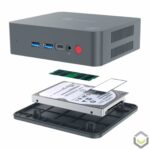 Beelink U55 Windows 10 Mini PC   Showing NGFF SATA and SO DIMM
