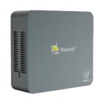 Beelink U57 Windows 10 Intel NUC Mini PC - Showing Top Cover with Beelink and Intel Logo