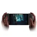 ONEXPLAYER mini gaming handheld shown from the front