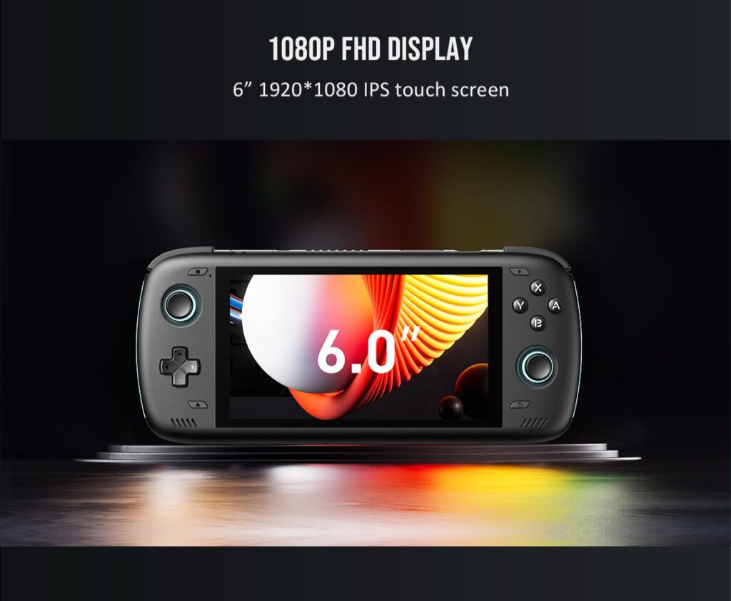 AYN Odin 2 with a 1080P Full HD display, providing crisp and clear visuals for an immersive audio experience