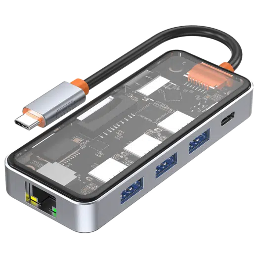 DroiX NT8 Clear USB Hub Render