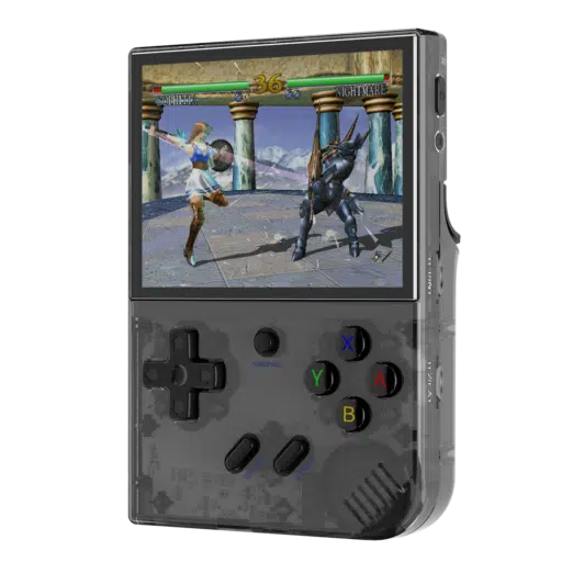 RG35XX Plus Transparent Black Playing Game