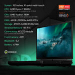 The GPD Win Max 2 2024 is a powerful handheld gaming PC with a 101 inch 10 point multi touch display It features up to 64GB RAM up to 4TB SSD NVMe storage and is powered by a Ryzen 7 8840U CPU with an AMD Radeon 780M GPU The device supports WiFi 6 a 4G LTE module for connectivity and Bluetooth 52 showcasing its advanced hardware and connectivity options