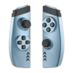 Layer 2 "A close-up image of the One-Netbook One-GX1 Gamepad Addon, featuring a compact design with dual analog sticks, a D-pad, and standard gaming buttons, seamlessly attached to a One-GX1 mini laptop for enhanced portable gaming.