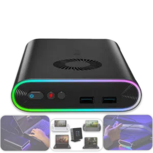 ONEXGPU eGPU Graphic Card Dock Expansion Card with Radeon RX 7600M XT 8GB GDDR6 RDNA3 Architecture M2 2280 Oculink Thunderbolt 3 and 4