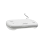 AYANEO-EVO-CASE-WHITE-DONE-01 AYANEO Pocket EVO Case in white, highlighting a stylish and minimalistic design with button and joystick protection. Features a wrist strap for secure carrying.