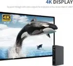 Beelink T5 connected to a 4K display demonstrating its support for ultra high definition resolution