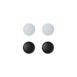 AYANEO joystick caps set in black and white, designed for AYANEO Pocket EVO.
